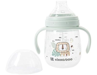 KikkaBoo Hrnek se silikonovým pítkem 240ml 6m+ Savanna Mint