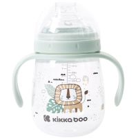 KikkaBoo Hrnek se silikonovým pítkem 240ml 6m+ Savanna Mint