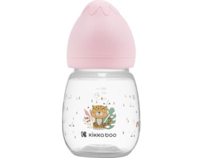 KikkaBoo Kojenecká láhev 180 ml 3m+ Savanna Pink