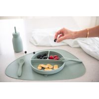 KikkaBoo Láhev s brčkem Platinum Silicone Sage 4