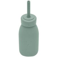 KikkaBoo Láhev s brčkem Platinum Silicone Sage 3