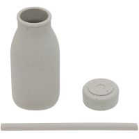 KikkaBoo Láhev s brčkem Platinum Silicone Sand 2