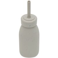 KikkaBoo Láhev s brčkem Platinum Silicone Sand 3