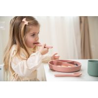 KikkaBoo Lžička Platinum Silicone Blush 3