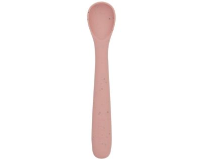 KikkaBoo Lžička Platinum Silicone Blush