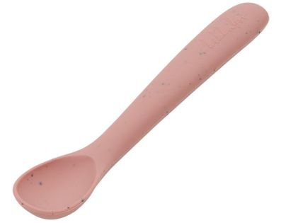 KikkaBoo Lžička Platinum Silicone Blush