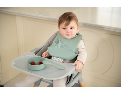 KikkaBoo Miska Platinum Silicone Sage