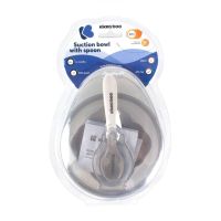 KikkaBoo Miska s přísavkou, víčkem a lžičkou Beige 4