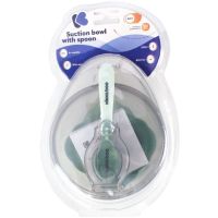 KikkaBoo Miska s přísavkou, víčkem a lžičkou Mint 4