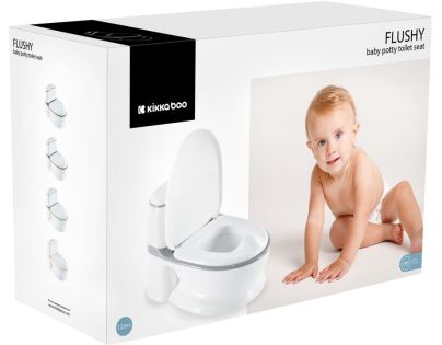 KikkaBoo Nočník toaleta Flushy Grey