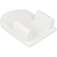 KikkaBoo Polohovací podložka z paměťové pěny klínová Airknit White