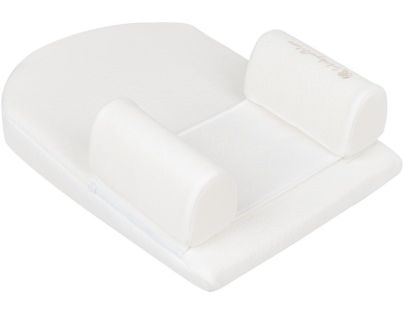 KikkaBoo Polohovací podložka z paměťové pěny klínová Airknit White