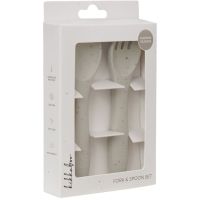 KikkaBoo Příbor 2-dílný Platinum Silicone Sand 5