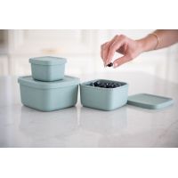 KikkaBoo Sada boxů na svačinu 3 ks Platinum Silicone Sage 4