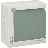 KikkaBoo Sada boxů na svačinu 3 ks Platinum Silicone Sage 6