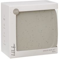 KikkaBoo Sada boxů na svačinu 3 ks Platinum Silicone Sand 5