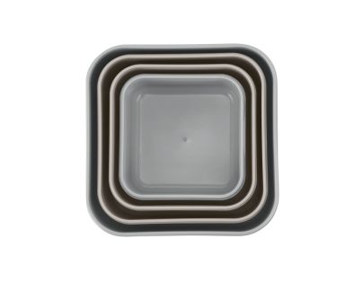 KikkaBoo Sada boxů na svačinu 4 ks Kitty Cat Grey