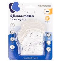 KikkaBoo Silikonová rukavička Savanna Grey 3