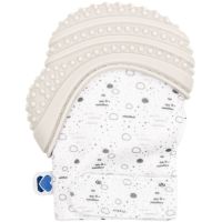 KikkaBoo Silikonová rukavička Savanna Grey