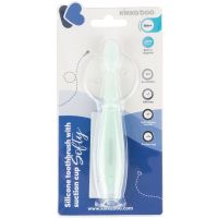 KikkaBoo Silikonový kartáček s přísavkou Softy Mint 2