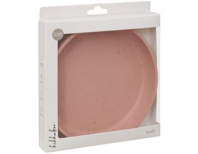 KikkaBoo Talíř Platinum Silicone Blush