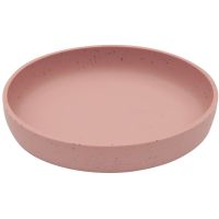 KikkaBoo Talíř Platinum Silicone Blush