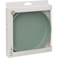 KikkaBoo Talíř Platinum Silicone Sage 4
