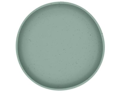 KikkaBoo Talíř Platinum Silicone Sage