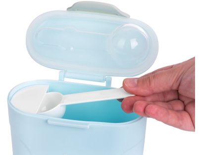 KikkaBoo Zásobník na sušené mléko s odměrkou 130g Blue