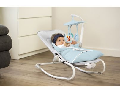 Kinderkraft Houpátko vibrující s melodií Felio Light Blue do 18 kg