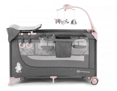 Kinderkraft Postýlka cestovní Joy s doplňky Pink