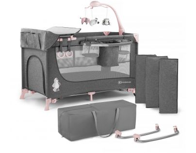 Kinderkraft Postýlka cestovní Joy s doplňky Pink