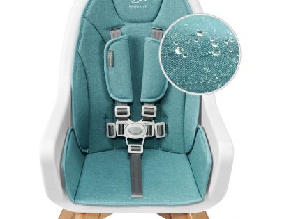 Kinderkraft Židlička jídelní 2 v 1 Tixi turquoise