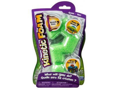 Kinetic sand Kinetic Foam 1 barva - Zelená
