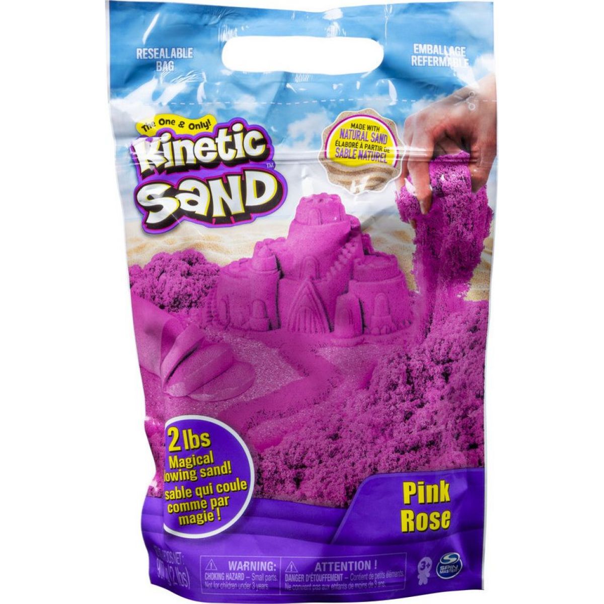 Kinetic Sand Balení růžového písku 0,9Kg