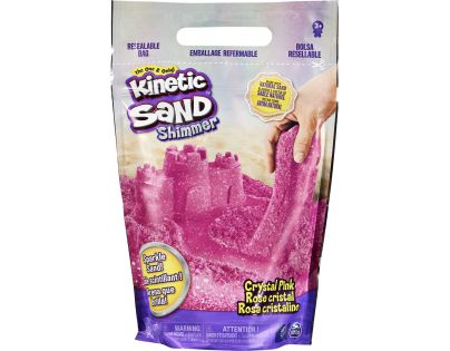Kinetic Sand balení třpytivého růžového písku 0,9 kg