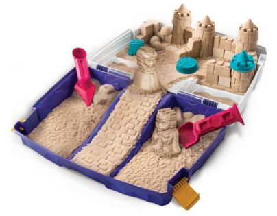 Kinetic Sand Cestovní kufřík s formičkami