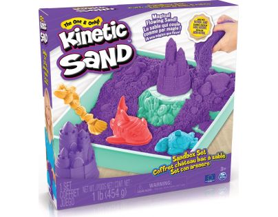 Kinetic Sand krabice tekutého písku s podložkou fialová