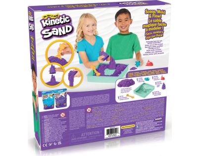 Kinetic Sand krabice tekutého písku s podložkou fialová