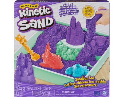 Kinetic Sand krabice tekutého písku s podložkou fialová