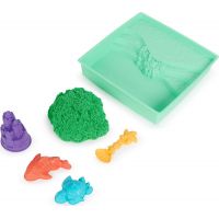 Kinetic Sand krabice tekutého písku s podložkou zelená 2
