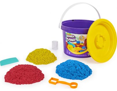 Kinetic Sand kyblík s náčiním a pískem