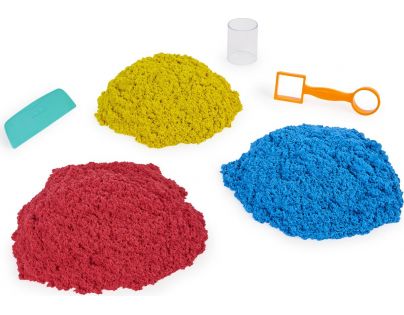 Kinetic Sand kyblík s náčiním a pískem
