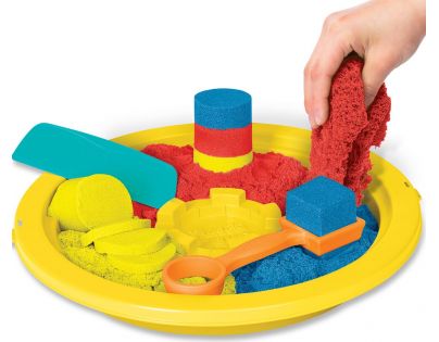 Kinetic Sand kyblík s náčiním a pískem