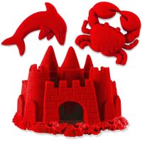 Kinetic sand neonové barvy písku červený