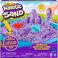 Kinetic Sand Písečný zámek s formičkami 454 g fialový