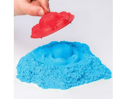 Kinetic Sand Písečný zámek s formičkami 454 g modrý