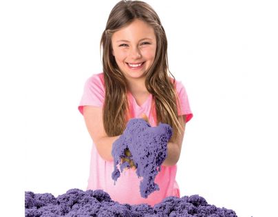 Kinetic Sand Písečný zámek s formičkami 454 g fialový