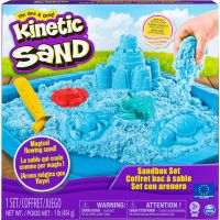 Kinetic Sand Písečný Zámek s formičkami modrý 454 g