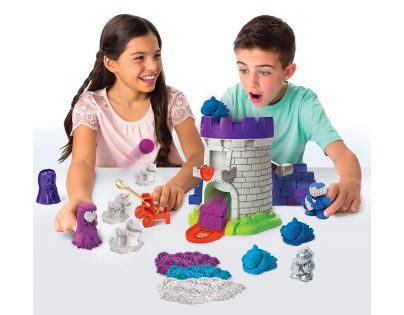 Kinetic Sand středověká věž s doplňky - Poškozený obal